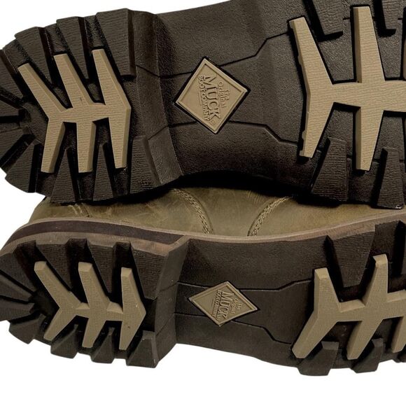 Muck Boot Company Mens 12.5 Brown Chelsea Outdoor Waterproof Leather Boots NEW - Picture 10 of 12